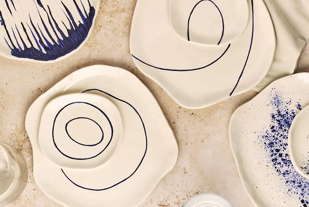 Product photography of artisan ceramics from Barcelona brand