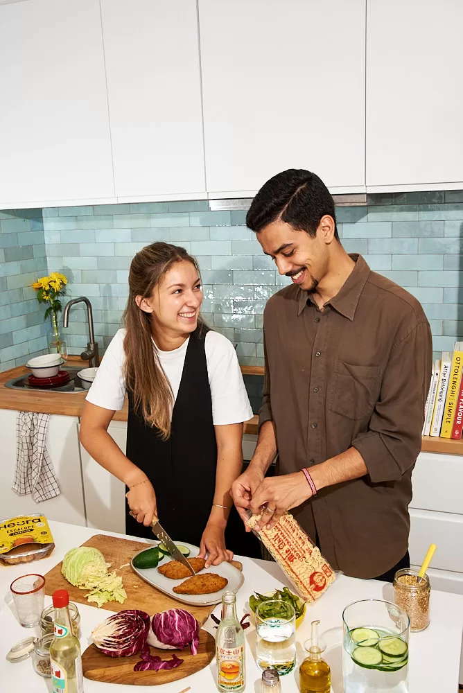 Fotografía de comida vegana de Heura