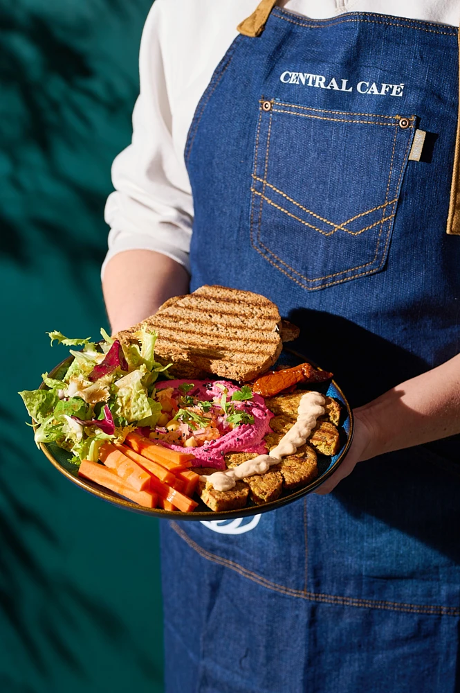 Restaurant photography in Barcelona of a sandwich in an Italian restaurant